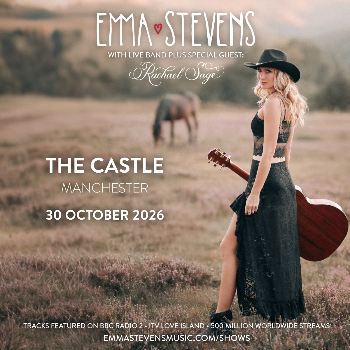 Emma Stevens Live: The Castle, Manchester, Oct 30th 2026